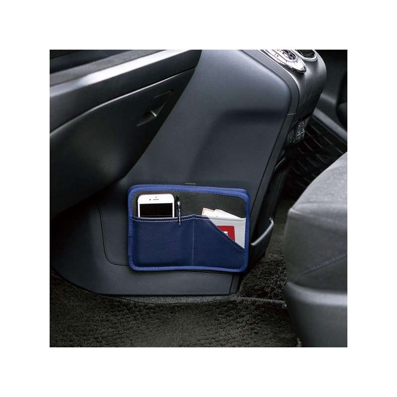 Japan Bonform Blue Leather Miscellaneous Bag Multi Function Multi Purpose Storage Bag Card Holder Japan Bonform Blue Leather Miscellaneous Bag Multi Function Multi Purpose Storage Bag Card Holder