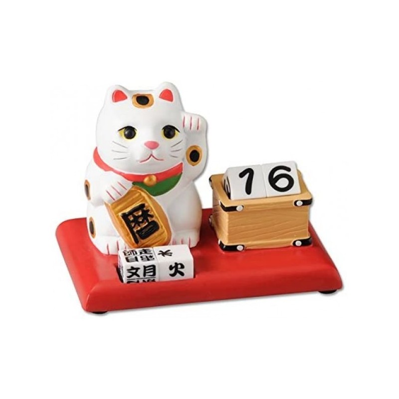 Japanese Lucky Cat Perpetual Calendar Decoration Dice Japanese Lucky Cat Perpetual Calendar Decoration Dice