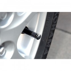 Black Electroplating Carbon Fiber Tire Air Nozzle