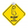 Bump On Board Baby Foot Car Decal Adorable Design For Maximum Attention