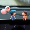 Car Interior Dashboard Decoration Cute Cartoon Couples Action Figure Figurines