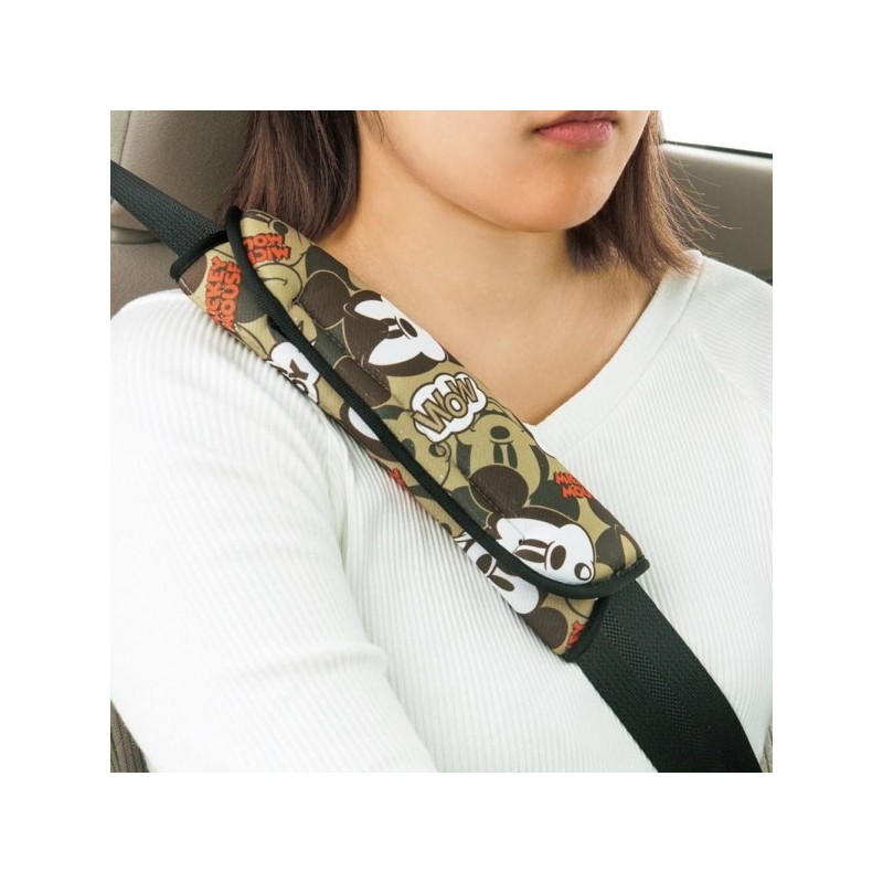 Japan Bonform Disney Mickey Car Seat Belt Cover