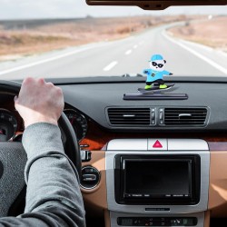 Cute Sliding Skateboarding Panda Dashboard Decoration
