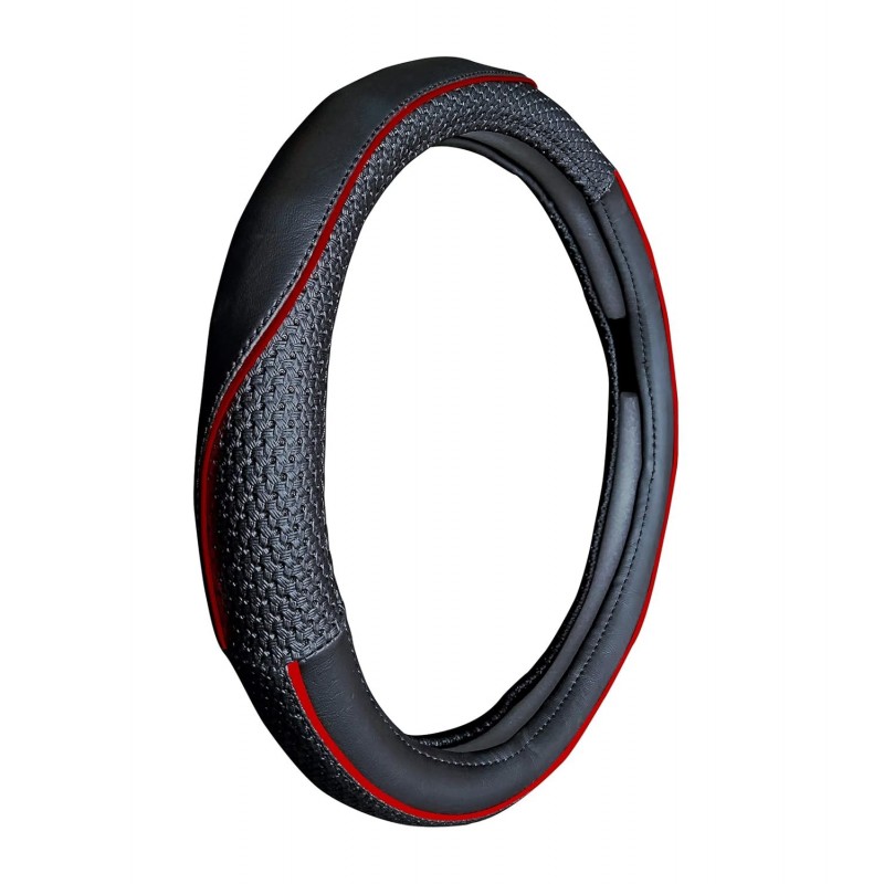 Black Crock Ring Type Car Steering Cover