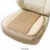 Japan Bonform Car Breathable Leather Mesh Half Covered Seat Cushion Light Apricot Beige