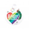 The Very Hungry Caterpillar Car Heart Shaped Baby On Board Baby Warning Blister Suction Cup On Car